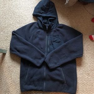 Jcrew Men’s Sherpa fuzzy hoodie size M